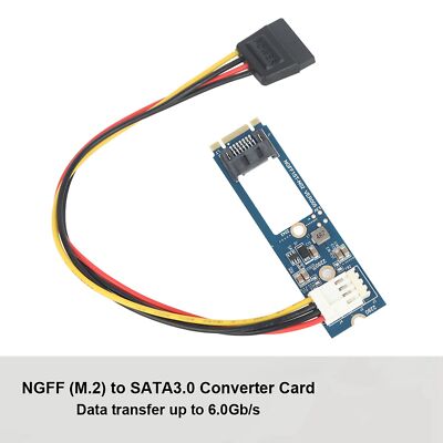 M.2 TO 7Pin Converter Adapter 6.0Gb/s Für NGFF SATA3.0 Karten