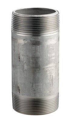 Pipe Nipple 2'' Schedule 40 x 6'' Long Thread Both End Fitting 304 Stainless Steel