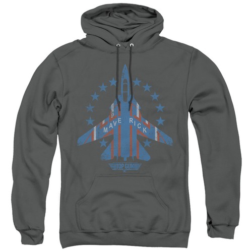Top Gun Hoodie Maverick F-14 Tomcat Charcoal Hoody