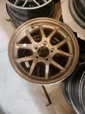 15" x 6" ALUMINUM TRAILER WHEEL 5-LUG ON 4.5 INCHES  -  GOLD