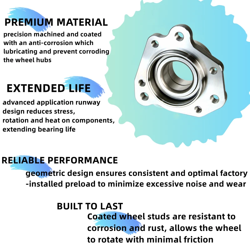 Cojinete de cubo de rueda trasera para Honda CR-V 1997 1998 1999 2000 2001 Foto 3 de 3
