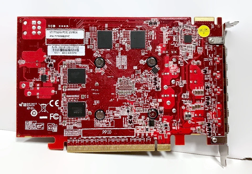Visiontek Radeon 7750 X6 PCIE 2GB GDDR5 Mini Display Port VGA Video Graphic Card - Image 2 of 4