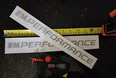 NEW 13'' LONG BMW M-PERFORMANCE EXTERIOR DECAL (33CM) X2 LEFT+RIGHT