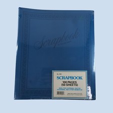 Craft Scrapbook Photo Album No. 800 12 x14  50 Sheets 100 Pgs Large Blue NEW