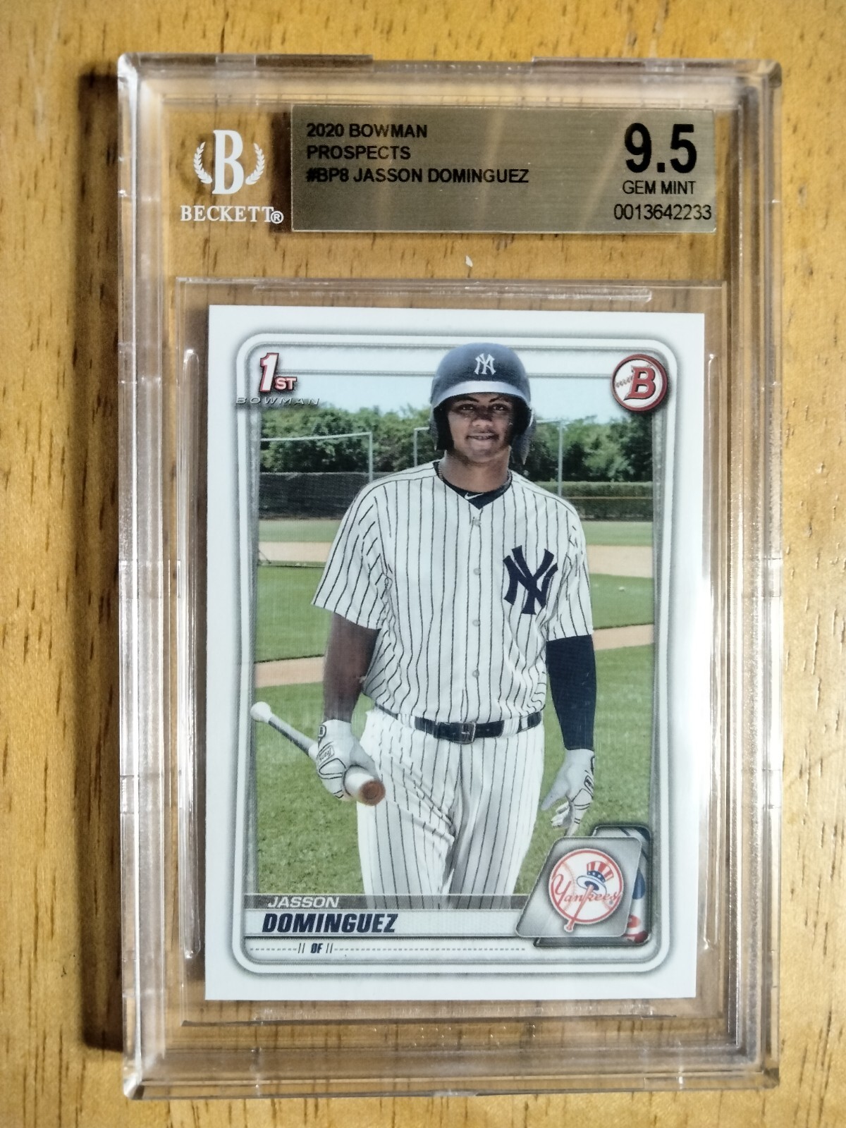 Jasson Dominguez 2020 1st Bowman BGS 9.5 Prospect Yankees Gem Mint