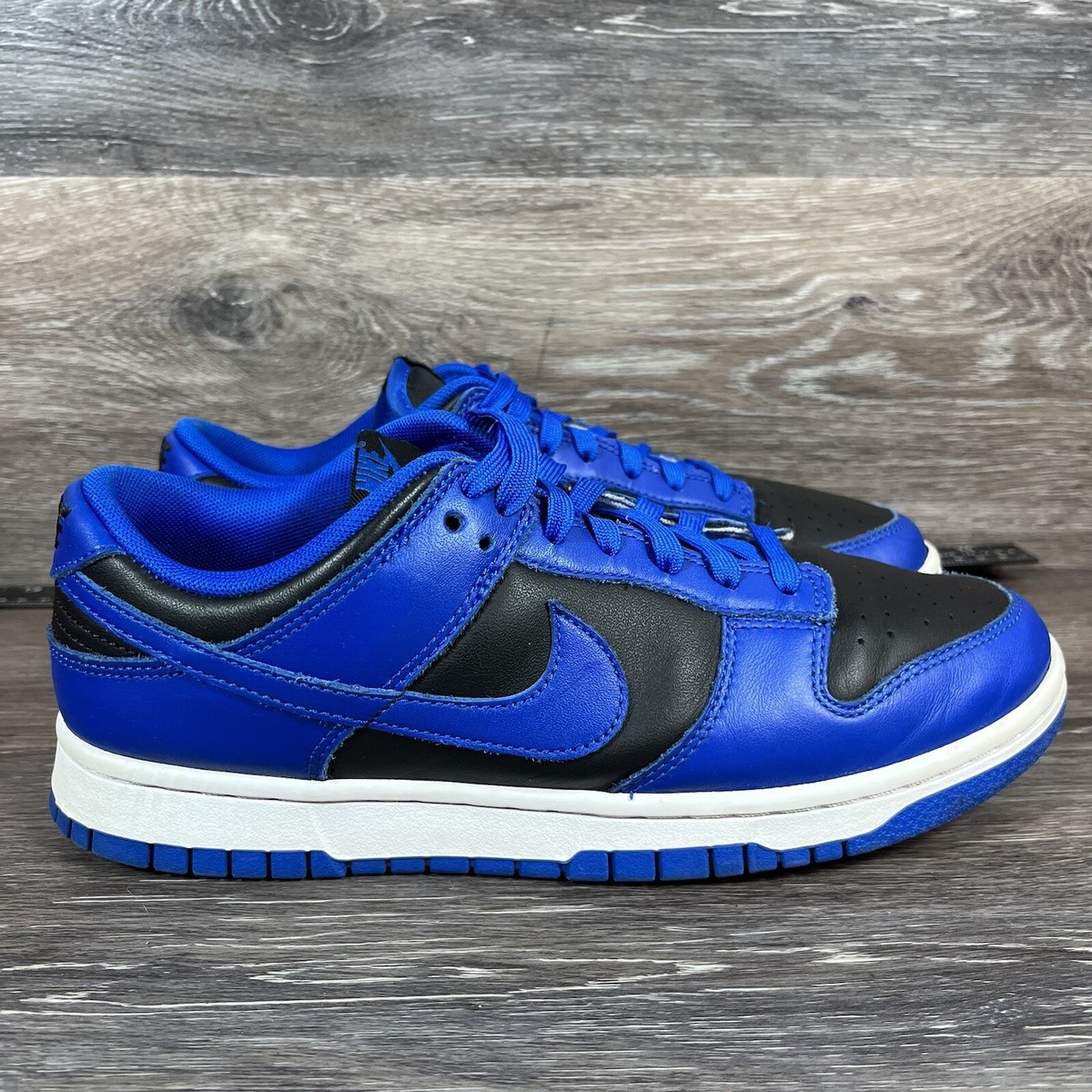 Nike Dunk Low Hyper Cobalt Blue Black Mens Size 8 Shoes Sneakers