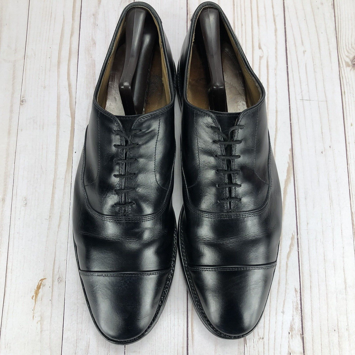 Allen Edmonds Park Avenue Oxford Dress Shoes Cap Toe Black 