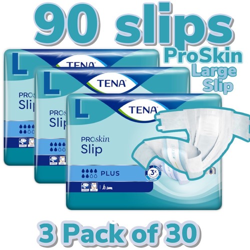 CASE SAVER 3 PACKS OF TENA SLIP PLUS LARGE SLIPS INCONTINENCE AIDS