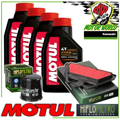 INSPEKTIONSSET ÖL MOTUL 7100 10W40 + FILTER KAWASAKI Z900 Z 900 (ZR900) 2017