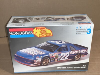Vintage 1991 Monogram Maxwell House Thunderbird 1/24 Model Kit #2942