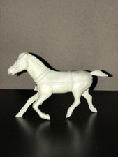 60mm REL Western Wagon Horse with in White Soft Plastic. Light wear