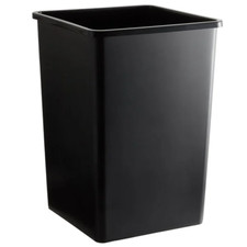 35 Gallon Black Square Trash Can