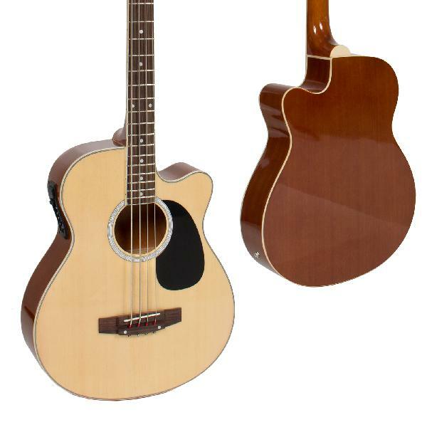 ベース Bass Guitar Full Size Acoustic Electric Bass Guitar 22-Fret with 4-Band