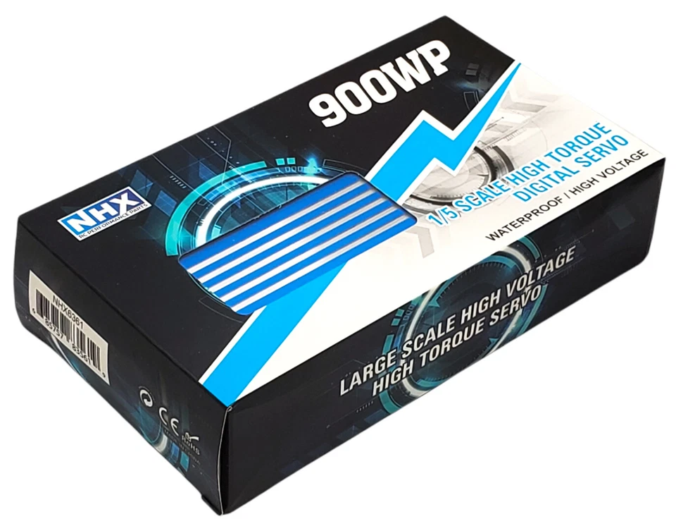 NHX RC 900WP 1/5 1/6 Waterproof 900 oz/in Torque Copper/Steel Gear HV Servo - Image 3 of 4