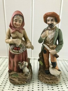 Details About Home Interiors Old Couple Figurines 1417 - 