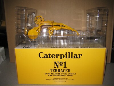 Niveleuse Caterpillar 2012 Échelle 1/16 Par SpecCast - Roues Noires - Édition ACMOC - Moulée Sous Pression