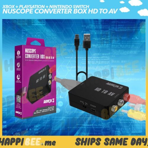 NuScope Converter Box (HD To AV)🍯XBOX / PlayStation / Switch HDTV Cable Adapter - Afbeelding 1 van 5