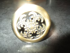 NIP Vintage BRUSHED BRONZE CURVED Metal DRAWER/CABINET PULLS - 1970's - 2