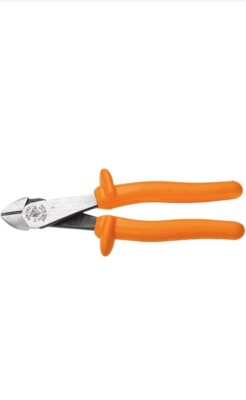 KLEIN TOOLS 1000V INSULATED LINESMAN SIDE WIRE CUTTERS 8'' D228-8 INS GENUINE EUC