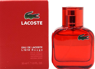 LACOSTE EAU DE LACOSTE L.12.12 ROUGE EDT SPRAY MEN 1.0 Oz / 30 ml DISCONTINUED!
