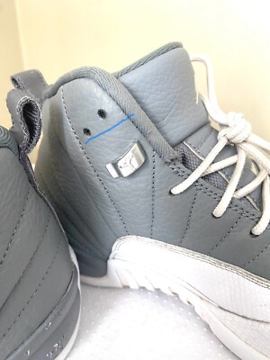Size 6Y Nike Air Jordan 12 XII Retro Stealth Cool Grey White  display picture 1