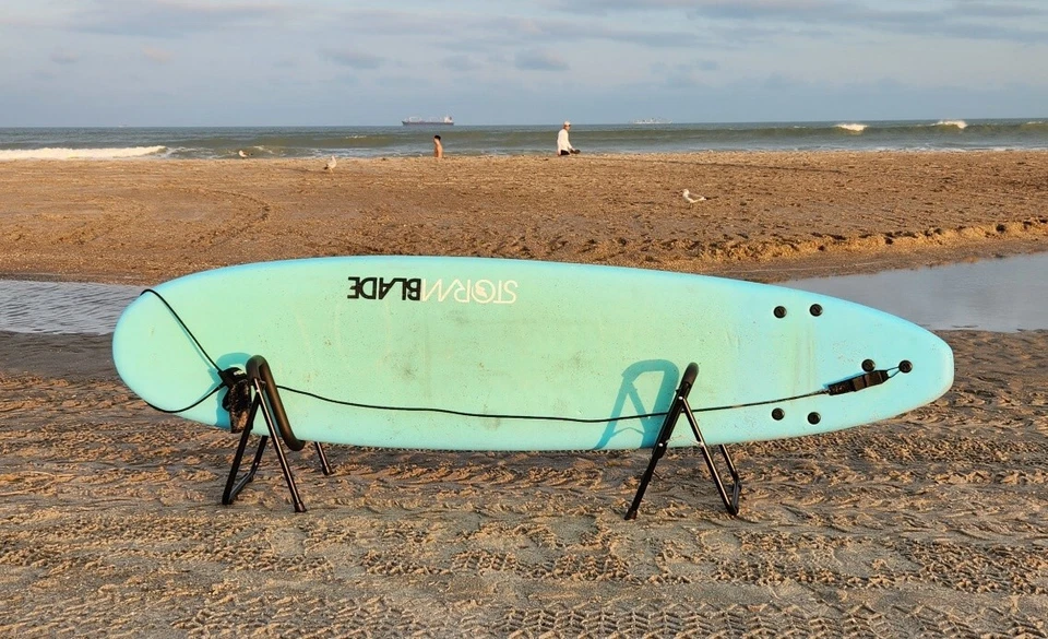 Foldable aluminum surfboard stand - (Reg Price $79) Closeout Clearance Now $45! - Image 3 of 4