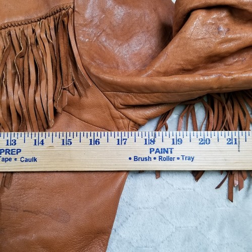 Chaqueta De Colección Para Mujer Cuero Flecos Años 70 Desierto Suedes Taylors of California Talla M - Imagen 13 de 18