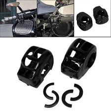 Gloss Black Handlebar Control Switch Housings For Harley Touring Road King FLHR