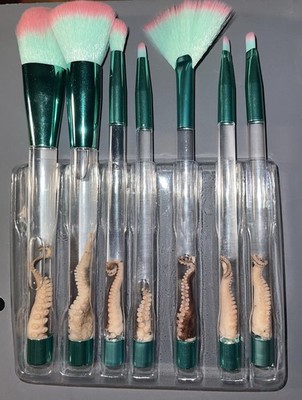 Real Octopus Tentacle Makeup Brushes Set Of 7