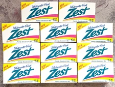 11x Vintage 1992 Zest Bar Soap Whitewater Fresh Deodorant 3.2oz NOS Sealed