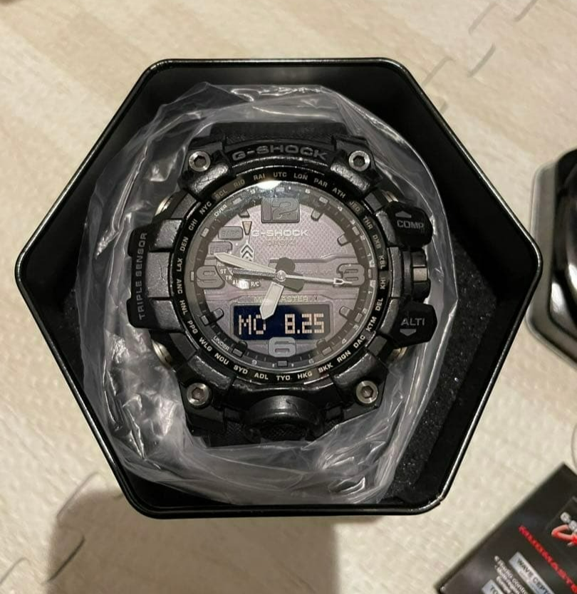 海外限定 オールブラック CASIO G-SHOCK GWG-1000-1A1 CASIO G-SHOCK GWG-1000-1A1 Radio Solar Mudmaster Blackout Men's