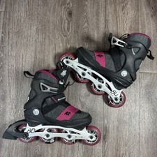K2 Alexis 80 ALU Womens Inline Skates Rollerblades Size 6 Inline Pink Grey