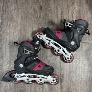K2 Alexis 80 ALU Womens Inline Skates Rollerblades Size 6 Inline Pink Grey