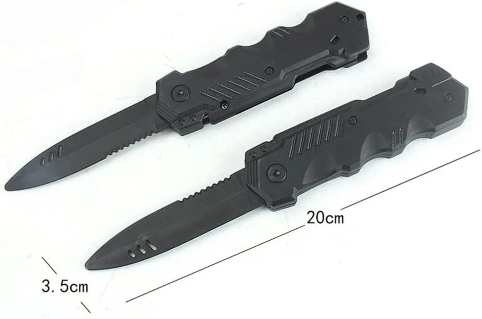 4Pcs Retractable Fake Knife Slim Toy Weapon Plastic Prop Dagger Trick Blade - Image 4 of 4