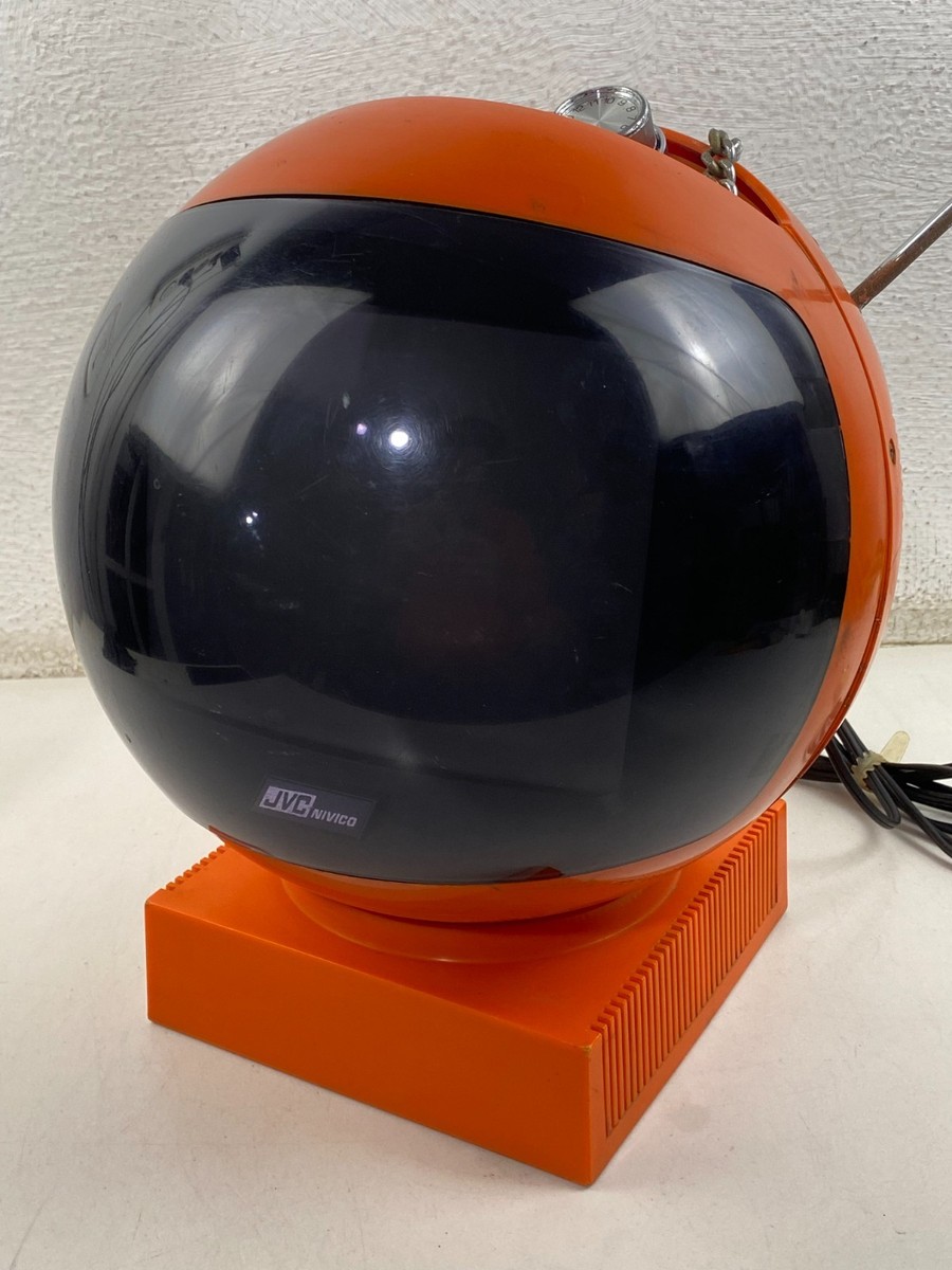 Vintage JVC Videosphere Nivico TV Retro Space orange | eBay