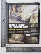 Prince Of Persia Forgotten Sands Authentic Print Advertisement / Game Poster Art