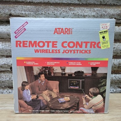 Atari 2600 Remote Control Wireless Joysticks Box Manual Styrofoam