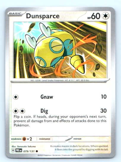 Dunsparce 079/131 ~ English Near Mint