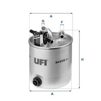 UFI Kraftstofffilter 24.026.01 Passend FüR Nissan Renault