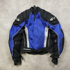 Joe Rocket Phoenix Biker Jacket Mens Small Mesh Padded Bomber, Blue Black