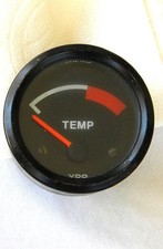 Vdo Porsche 914 Temp Gauge 914 641 118 20 0417 Dated 11.72 Tested Working