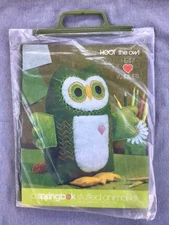 Vintage 70s Springbok Stuffed Animal Craft Kit Hoot the Owl Heart Warmer 10.5"