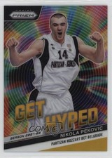 2023-24 Prizm Turkish Airlines EuroLeague Get Hyped Gold 2/10 Nikola Pekovic 3d3