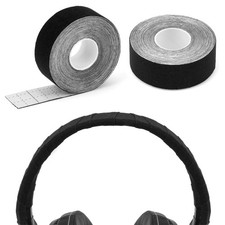 Geekria Headphones Headband Cover for Most Over-Ear Headphones Black 2Pcs 