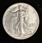 1941 Walking Liberty Half Dollar.  AU/MS. Raw Album Update.