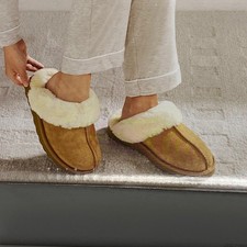 Member's Mark Women's Indoor/Outdoor Sheepskin Slipper size 7 NIB