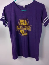 Surly Brewing Company Women's T Shirt Purple Minneapolis MN Short Sleeve M