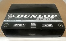 NEW - DUNLOP Competition Squash Balls 12 Ball Box WSA PSA
