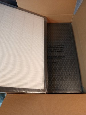 400 True HEPA 14 Replacement Filter w/ Activated Carbon   2 Pack   New