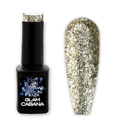 UV/LED Gel Polish Flux Polix Glam Cabana, 12ml - glam pale gold (UVPOGC-17)